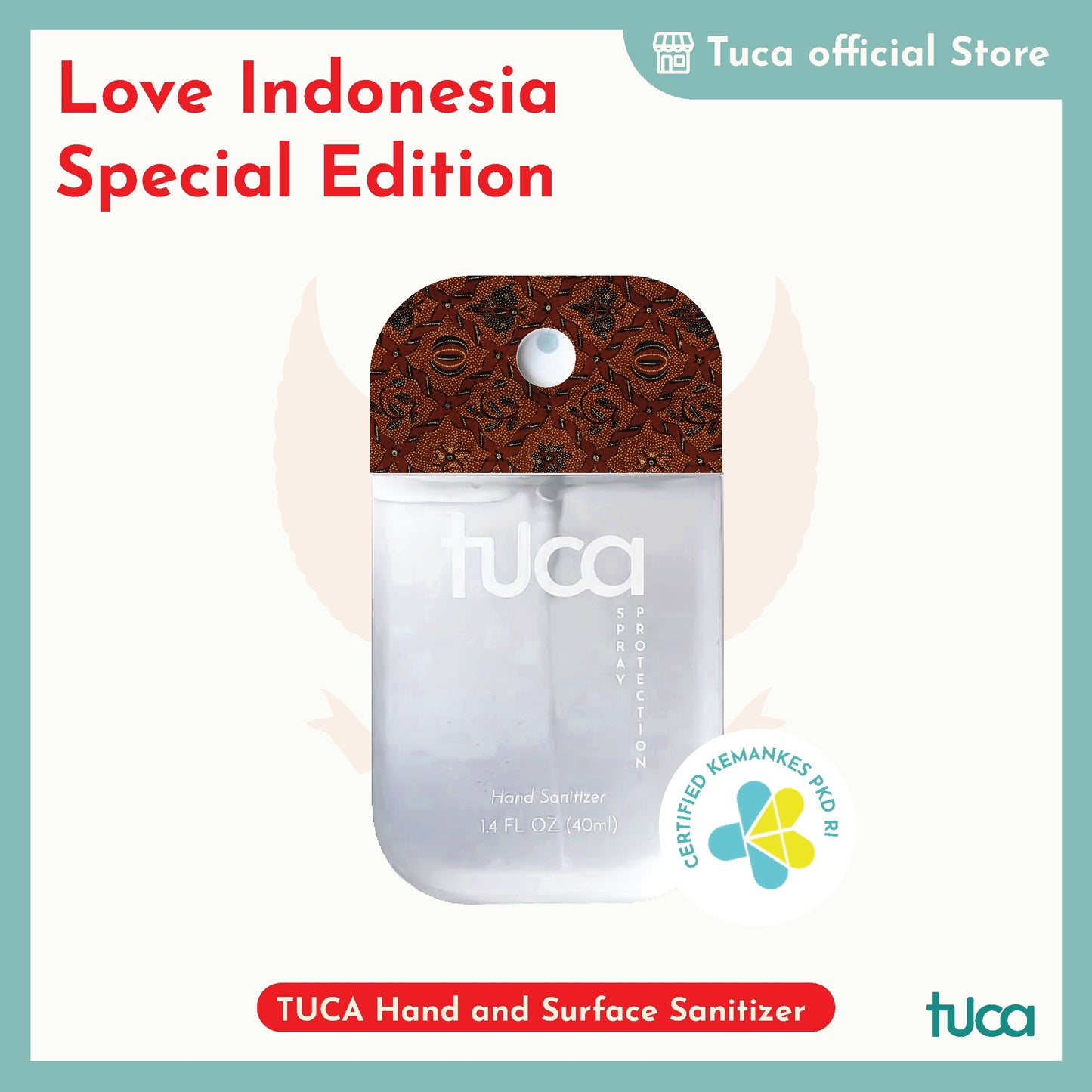 Tuca Love Indonesia Special Design - Hand Sanitizer & Surface Sanitizer Gift Custom Sanitizer