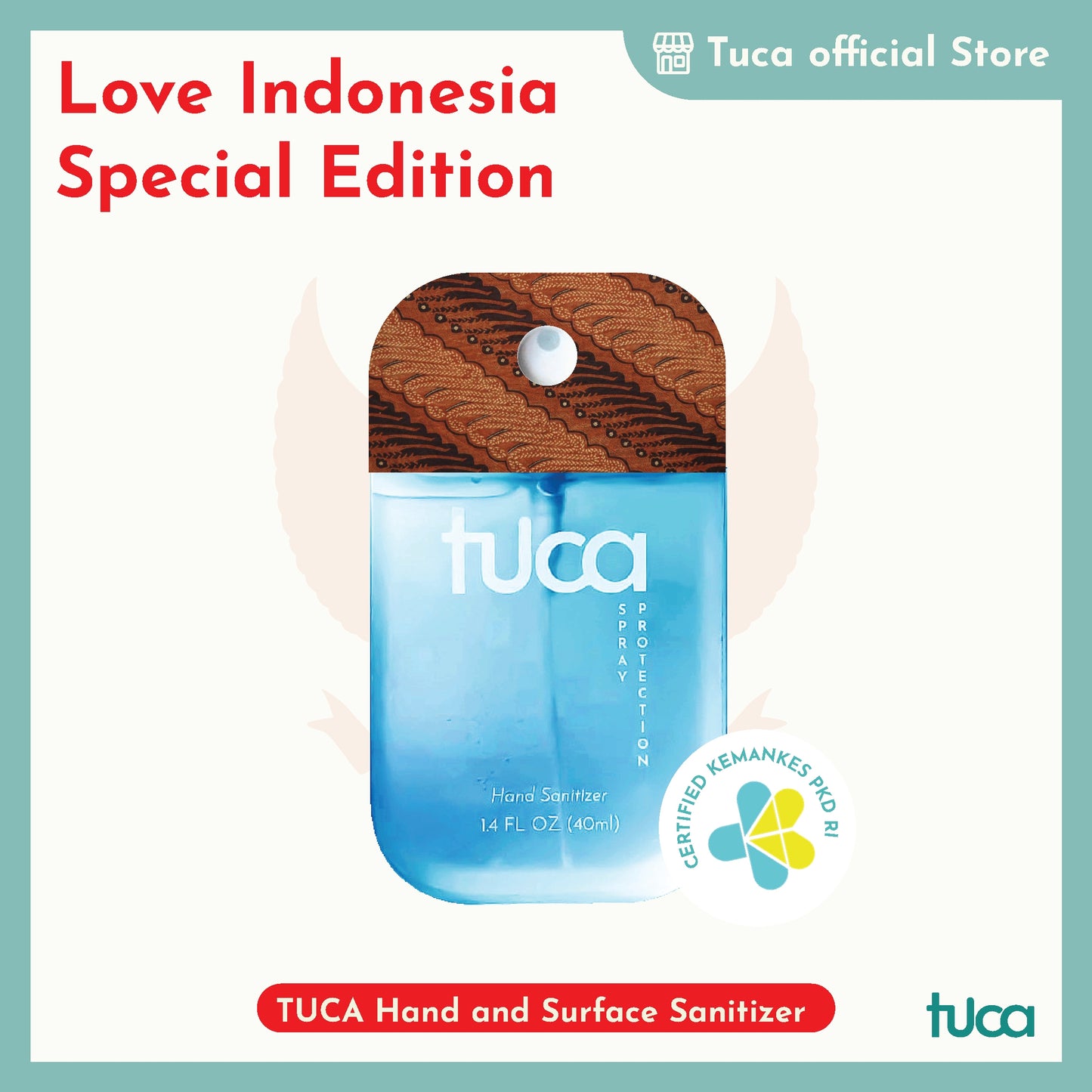 Tuca Love Indonesia Special Design - Hand Sanitizer & Surface Sanitizer Gift Custom Sanitizer