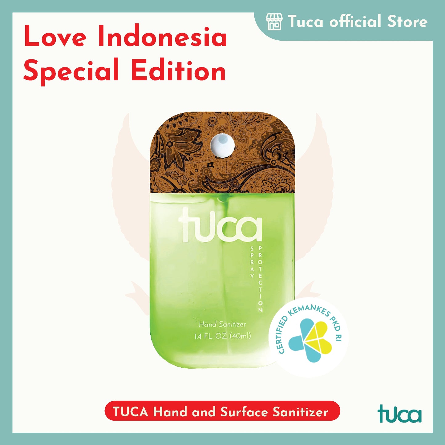Tuca Love Indonesia Special Design - Hand Sanitizer & Surface Sanitizer Gift Custom Sanitizer