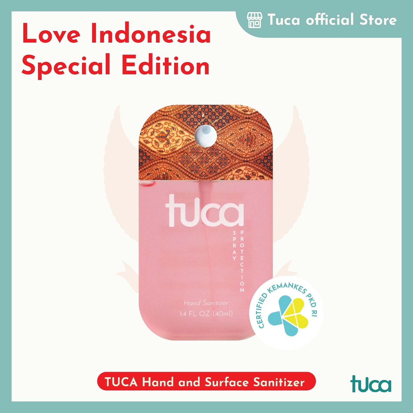 Tuca Love Indonesia Special Design - Hand Sanitizer & Surface Sanitizer Gift Custom Sanitizer