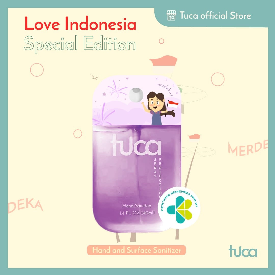Tuca Love Indonesia Special Design - Hand Sanitizer & Surface Sanitizer Gift Custom Sanitizer