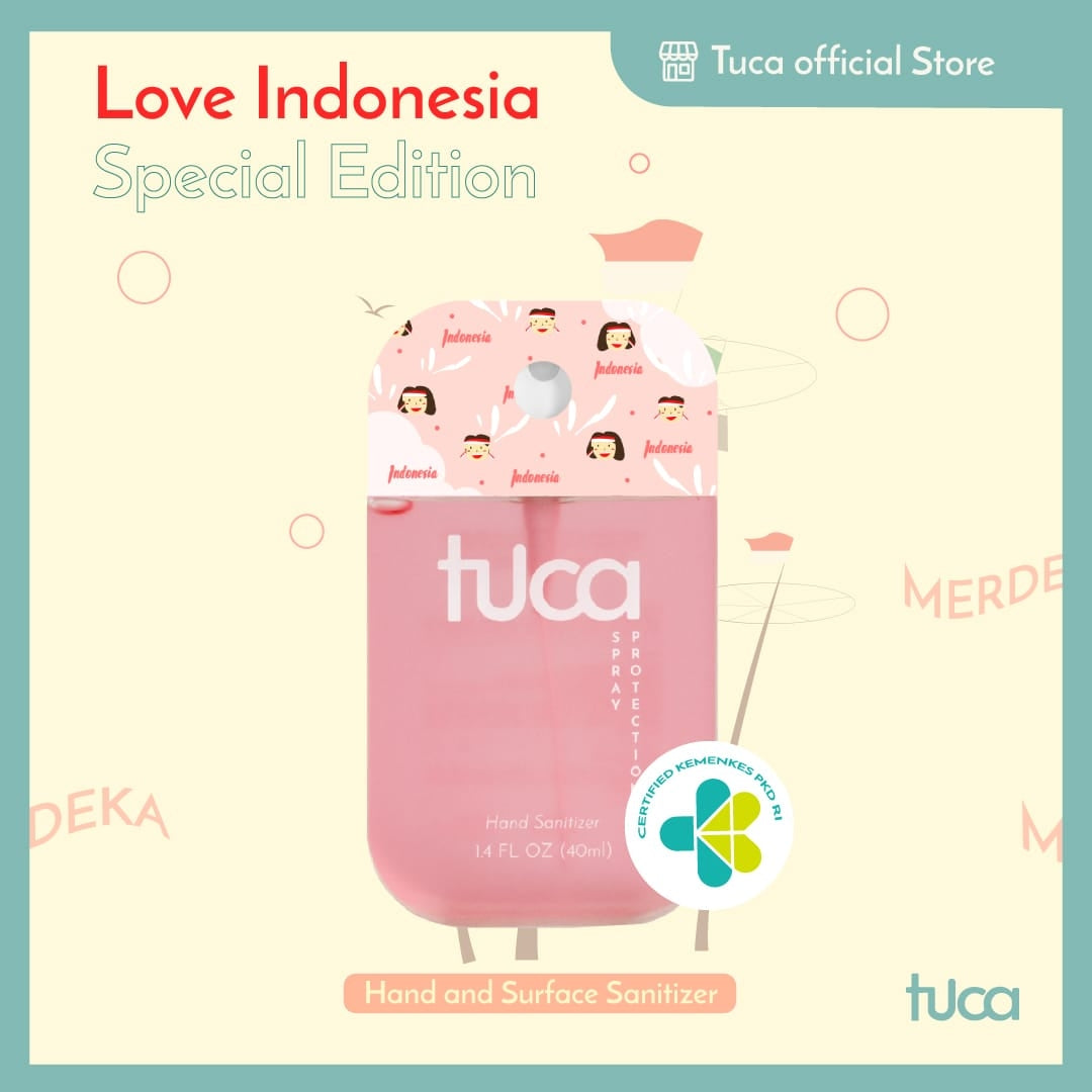 Tuca Love Indonesia Special Design - Hand Sanitizer & Surface Sanitizer Gift Custom Sanitizer