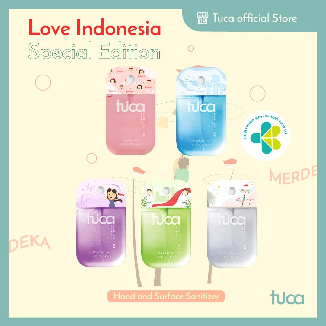 Tuca Love Indonesia Special Design - Hand Sanitizer & Surface Sanitizer Gift Custom Sanitizer