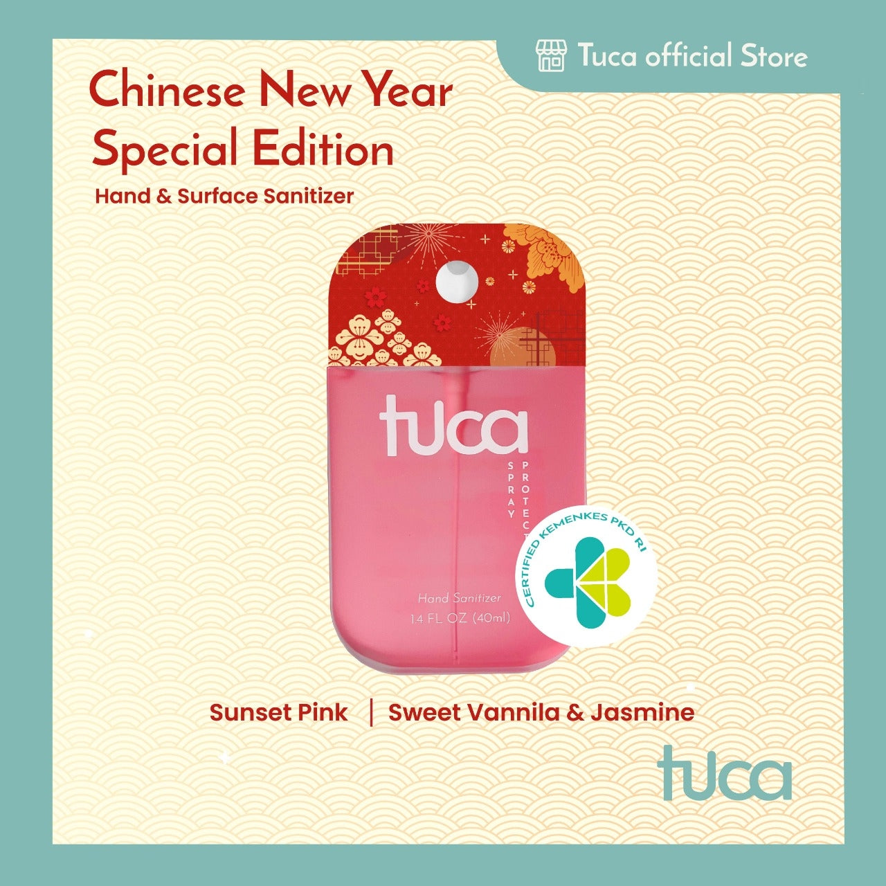 Tuca CNY Special Edition Hand Sanitizer & Surface Sanitizer Hampers - Food Grade Custom Spray