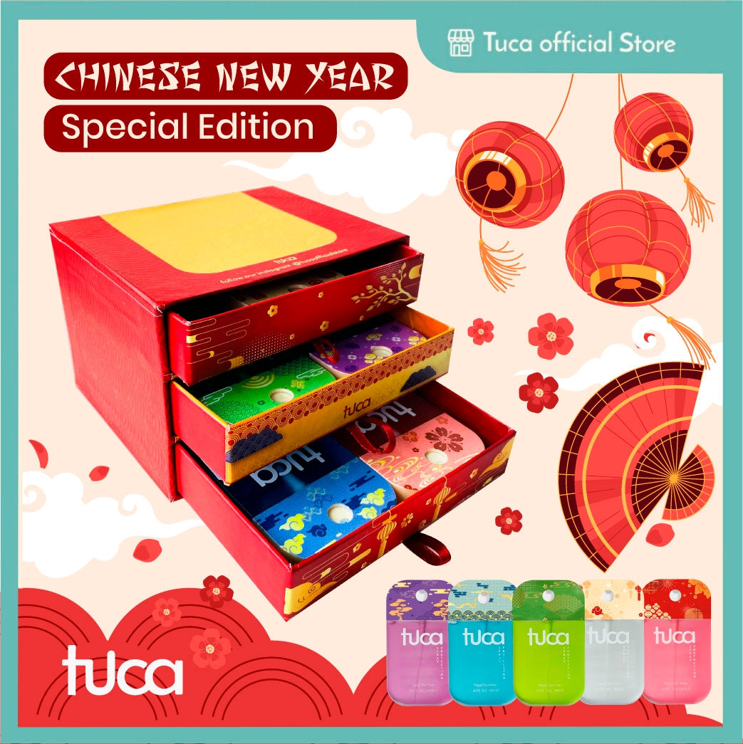 Tuca CNY Special Edition Hand Sanitizer & Surface Sanitizer Hampers - Food Grade Custom Spray