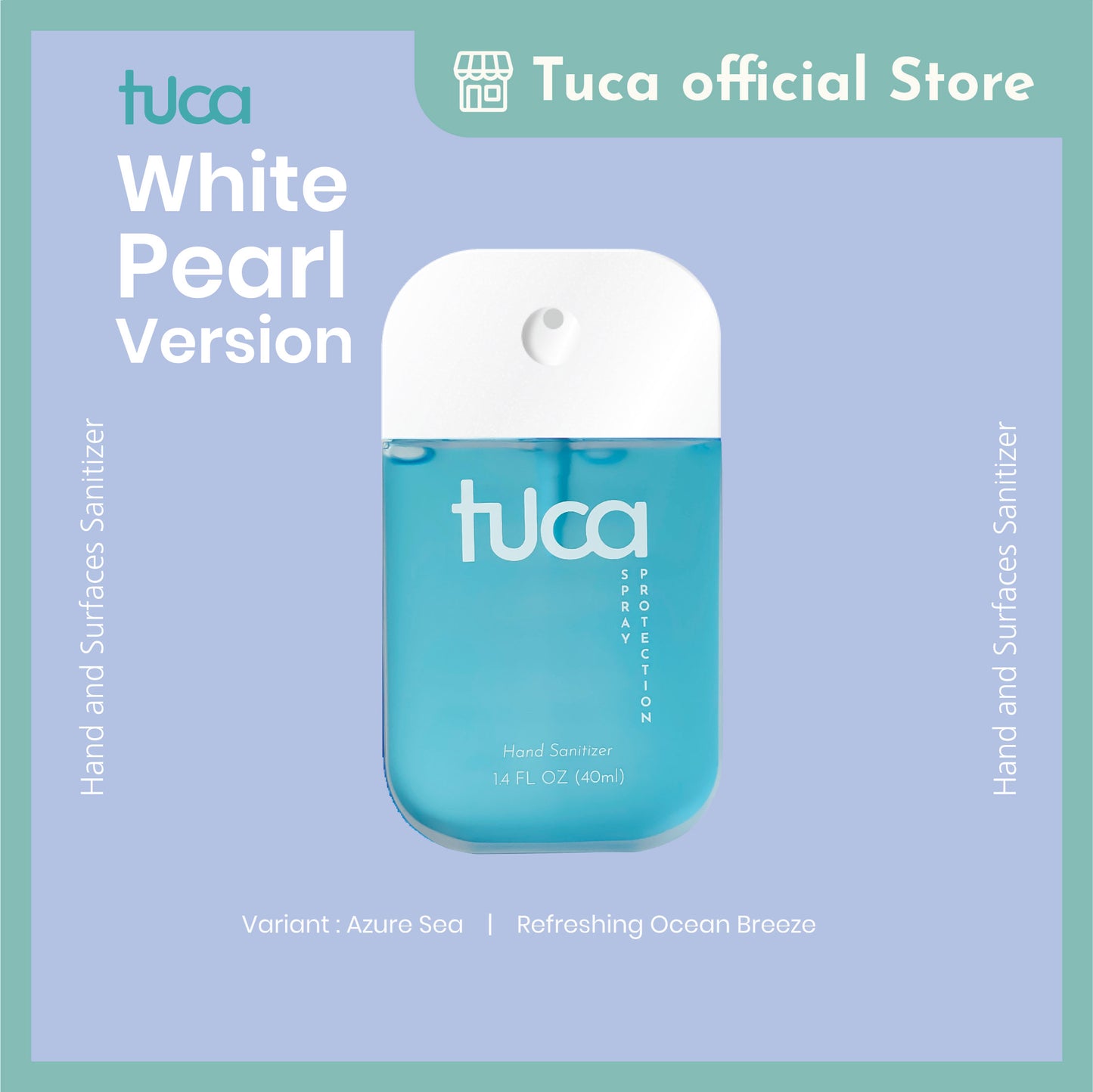 Tuca Hand Sanitizer and Surface Sanitizer - Azure Sea - Food Grade Custom Sanitizer