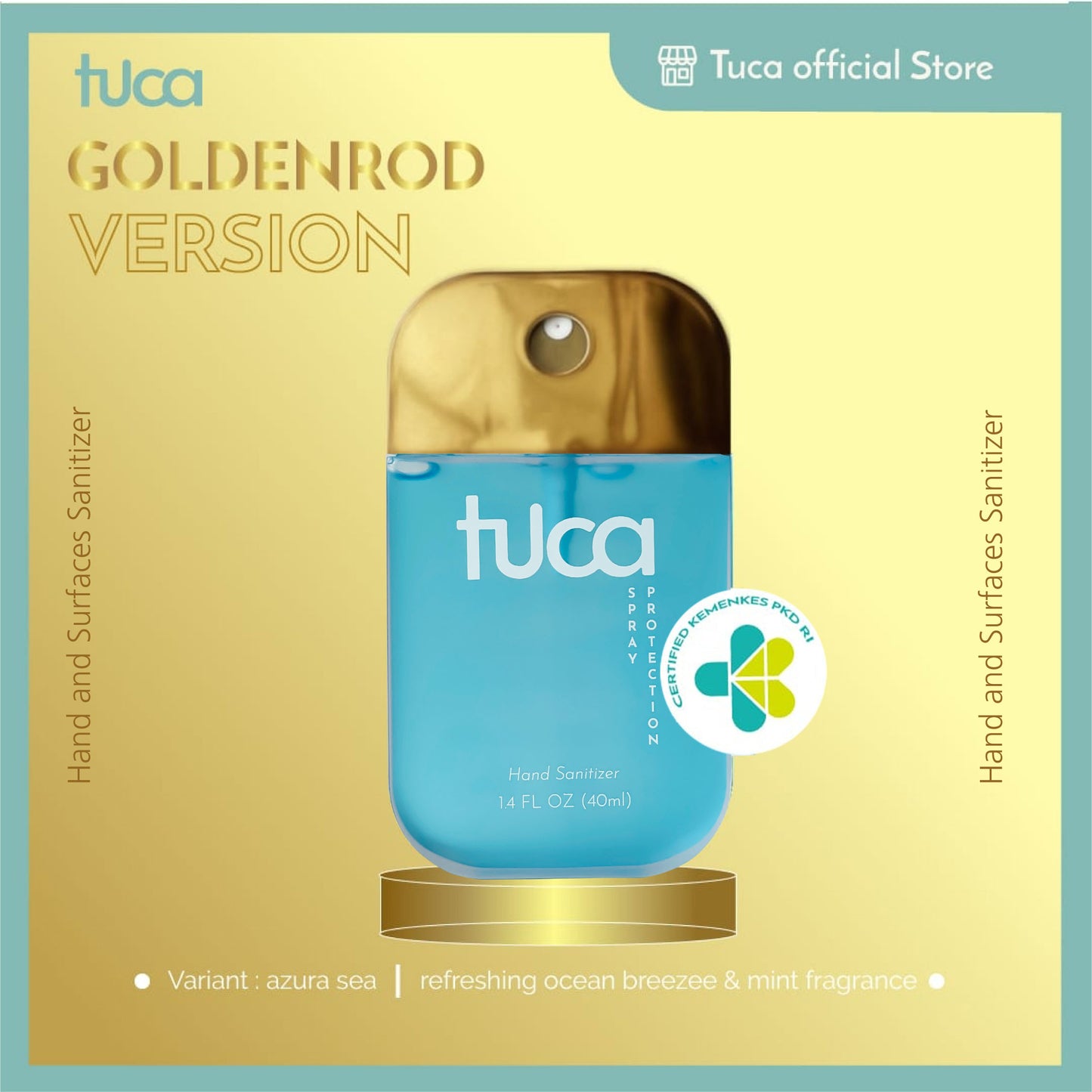 Tuca Goldenrod Edition - Hand Sanitizer and Surface Sanitizer Food Grade