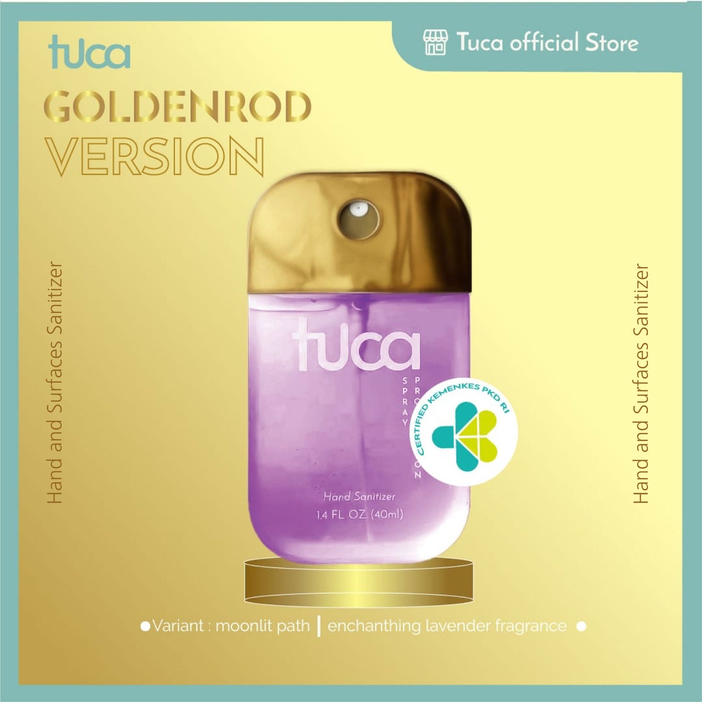 Tuca Hand Sanitizer and Surface Sanitizer - Moonlit Path - Food Grade Touchland Custom Sanitizer