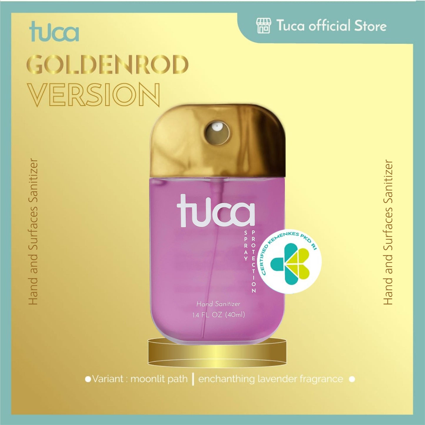 Tuca Goldenrod Edition - Hand Sanitizer and Surface Sanitizer Food Grade