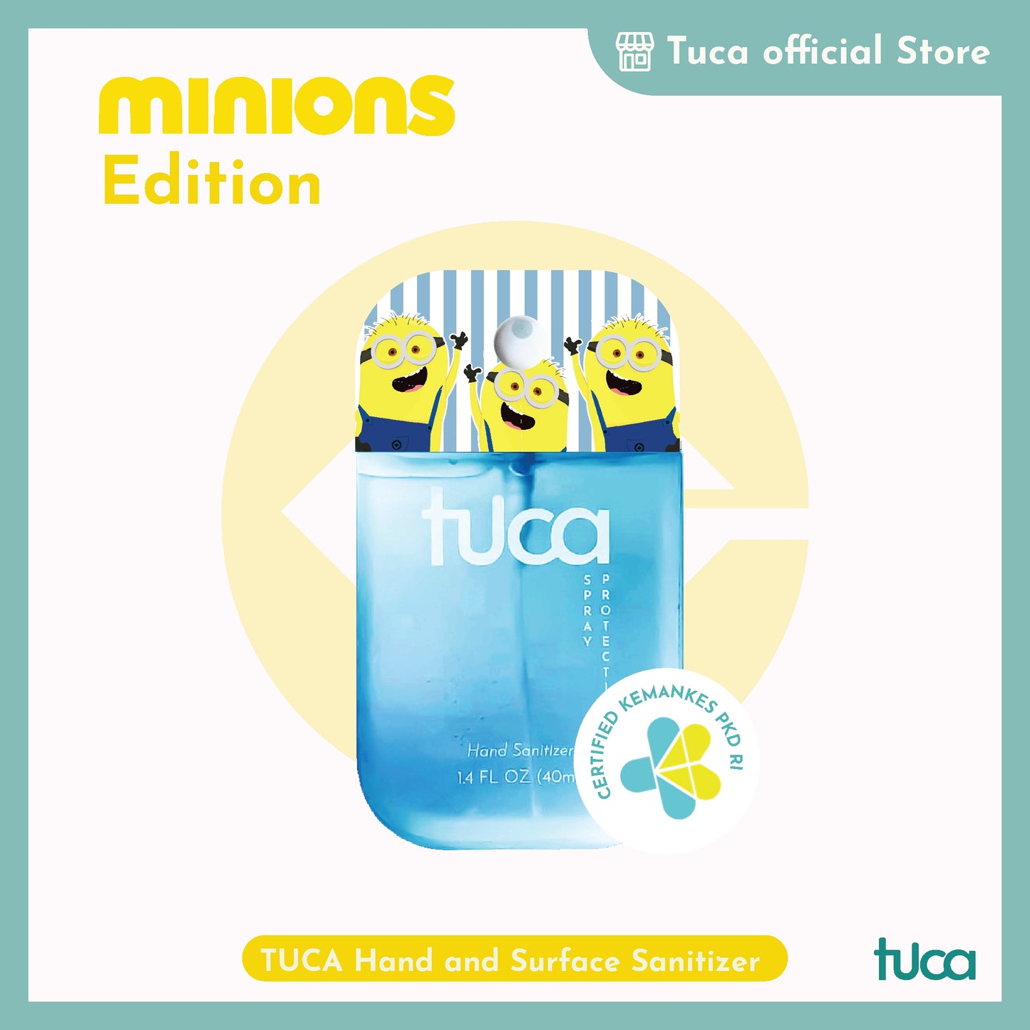 Tuca Minions Karakter Special Design - Hand Sanitizer & Surface Sanitizer Gift Custom Sanitizer
