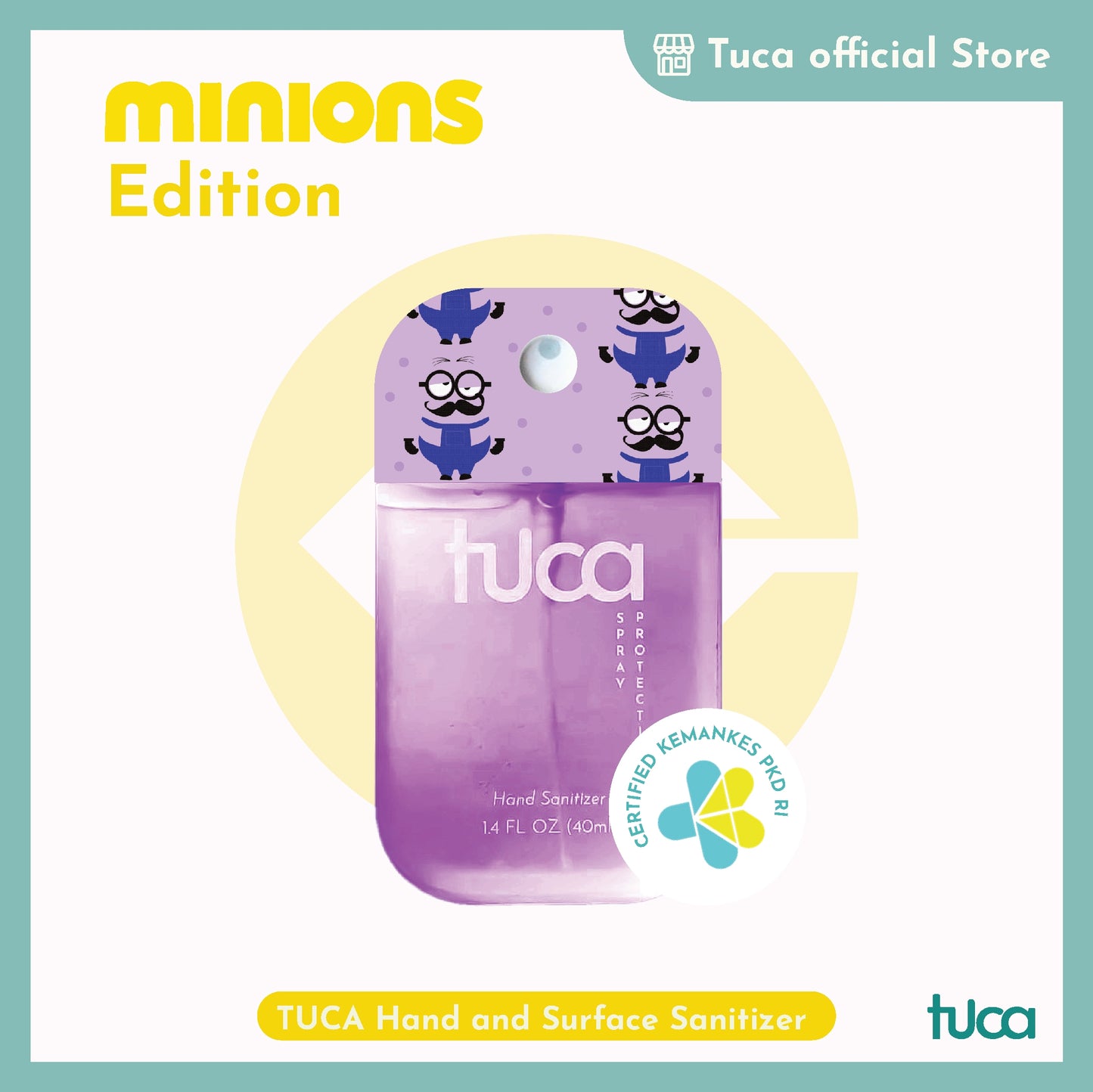 Tuca Minions Karakter Special Design - Hand Sanitizer & Surface Sanitizer Gift Custom Sanitizer