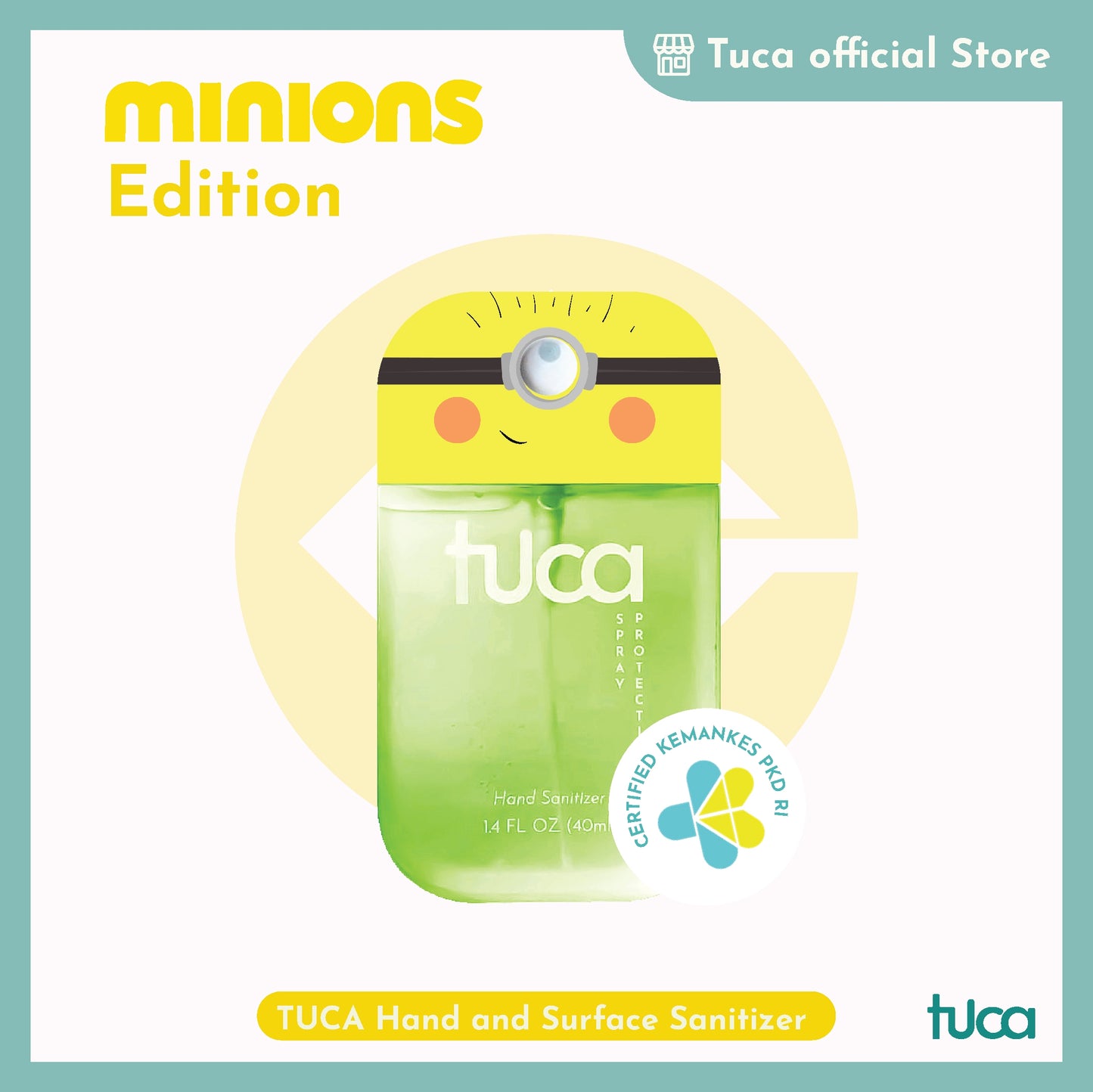 Tuca Minions Karakter Special Design - Hand Sanitizer & Surface Sanitizer Gift Custom Sanitizer