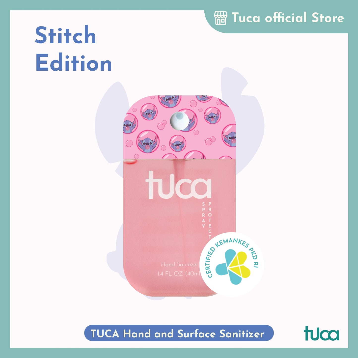 Tuca Lilo Stitch Karakter Special Design - Hand Sanitizer & Surface Sanitizer Gift Custom Sanitizer
