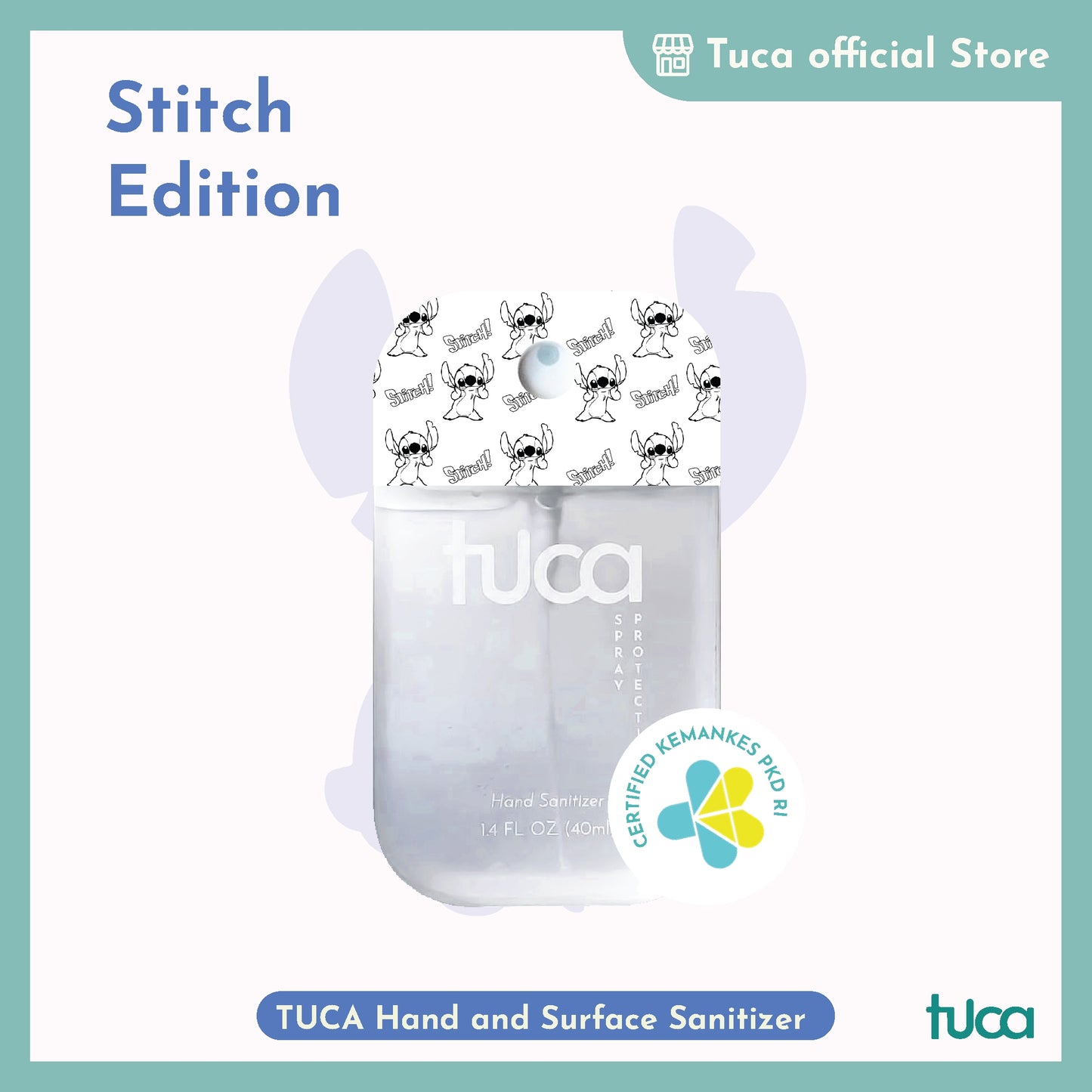 Tuca Lilo Stitch Karakter Special Design - Hand Sanitizer & Surface Sanitizer Gift Custom Sanitizer