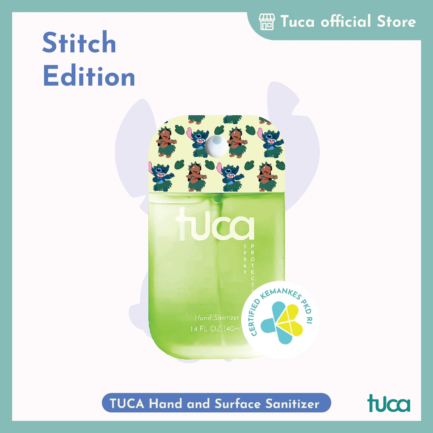 Tuca Lilo Stitch Karakter Special Design - Hand Sanitizer & Surface Sanitizer Gift Custom Sanitizer