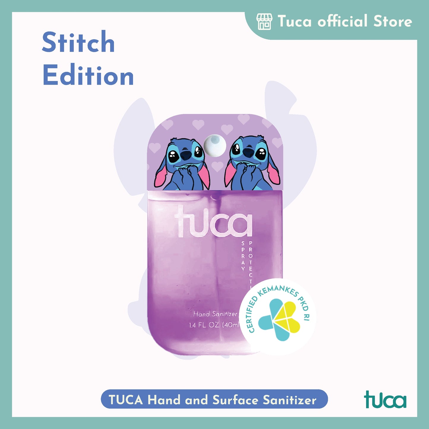Tuca Lilo Stitch Karakter Special Design - Hand Sanitizer & Surface Sanitizer Gift Custom Sanitizer