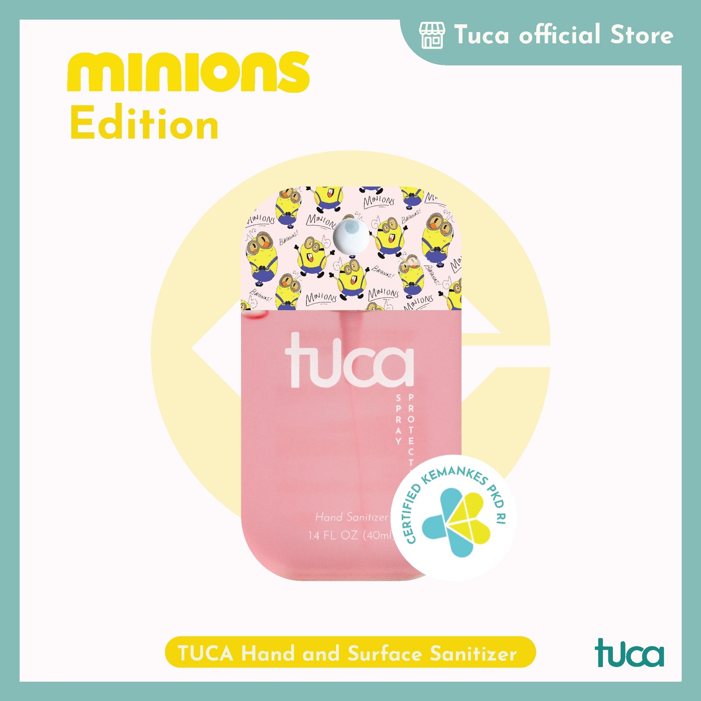 Tuca Minions Karakter Special Design - Hand Sanitizer & Surface Sanitizer Gift Custom Sanitizer