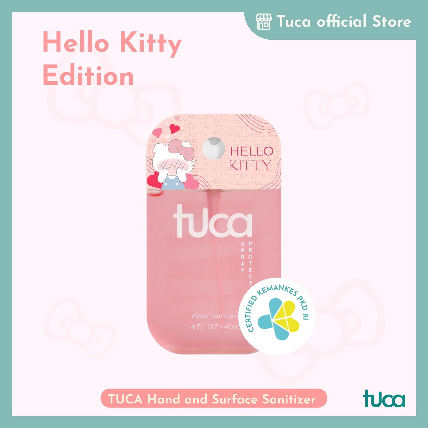 Tuca Hello Kitty Karakter Special Design - Hand Sanitizer & Surface Sanitizer Gift Custom Sanitizer