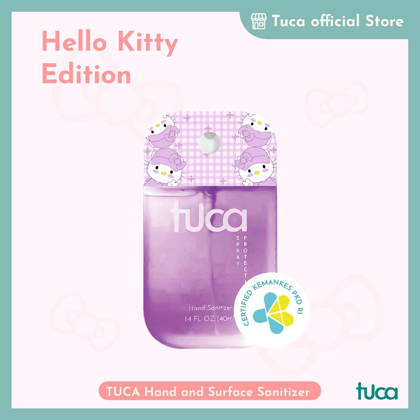 Tuca Hello Kitty Karakter Special Design - Hand Sanitizer & Surface Sanitizer Gift Custom Sanitizer