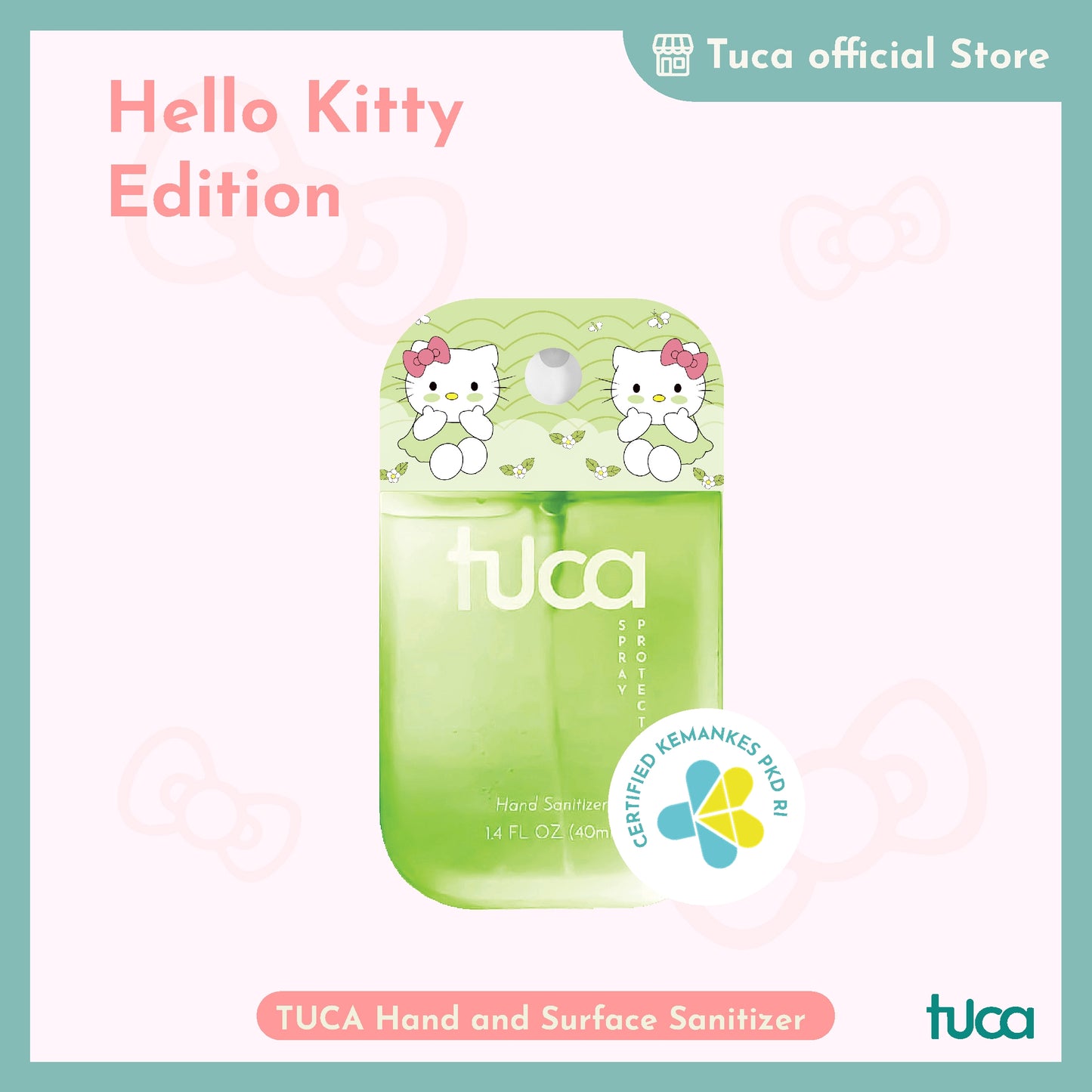 Tuca Hello Kitty Karakter Special Design - Hand Sanitizer & Surface Sanitizer Gift Custom Sanitizer