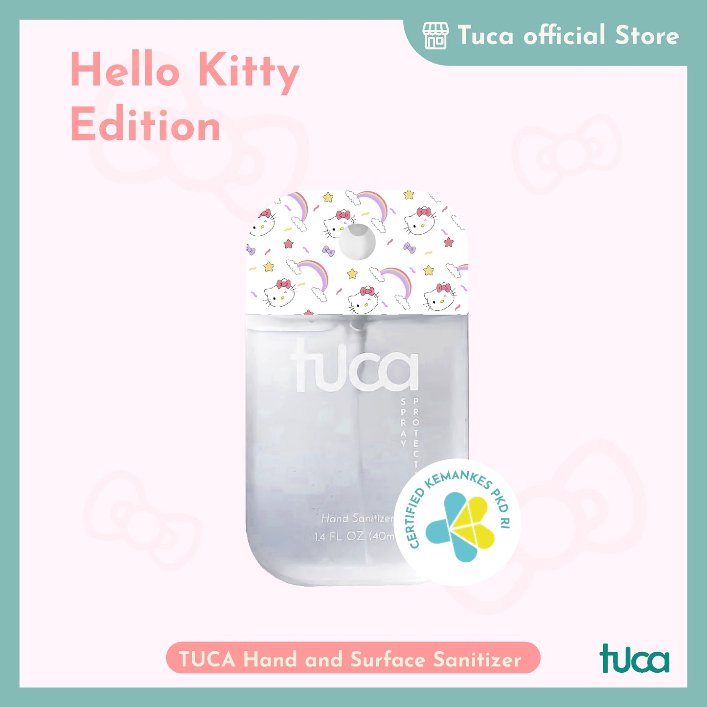 Tuca Hello Kitty Karakter Special Design - Hand Sanitizer & Surface Sanitizer Gift Custom Sanitizer