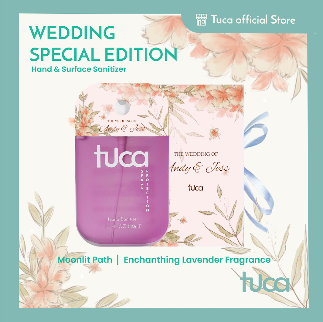 Souvenir Gift Wedding Custom Special Design Tuca Hand Sanitizer & Surface Sanitizer