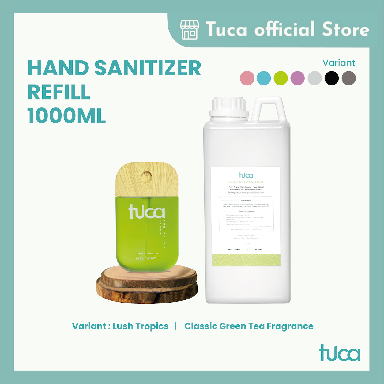 Tuca Cairan Refill Hand Sanitizer and Surface Sanitizer