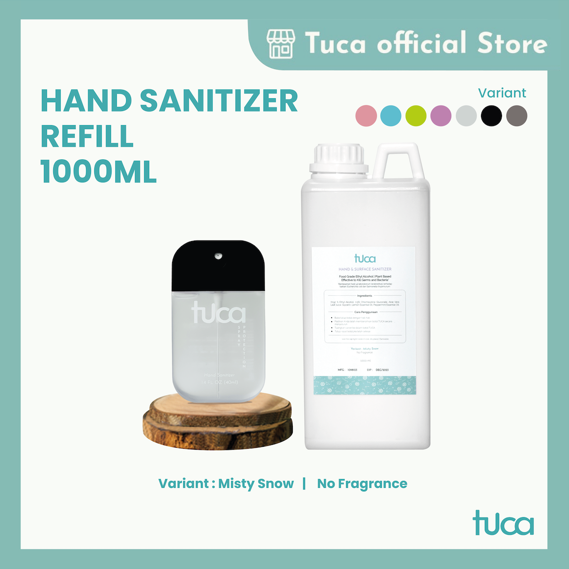 Tuca Cairan Refill Hand Sanitizer and Surface Sanitizer