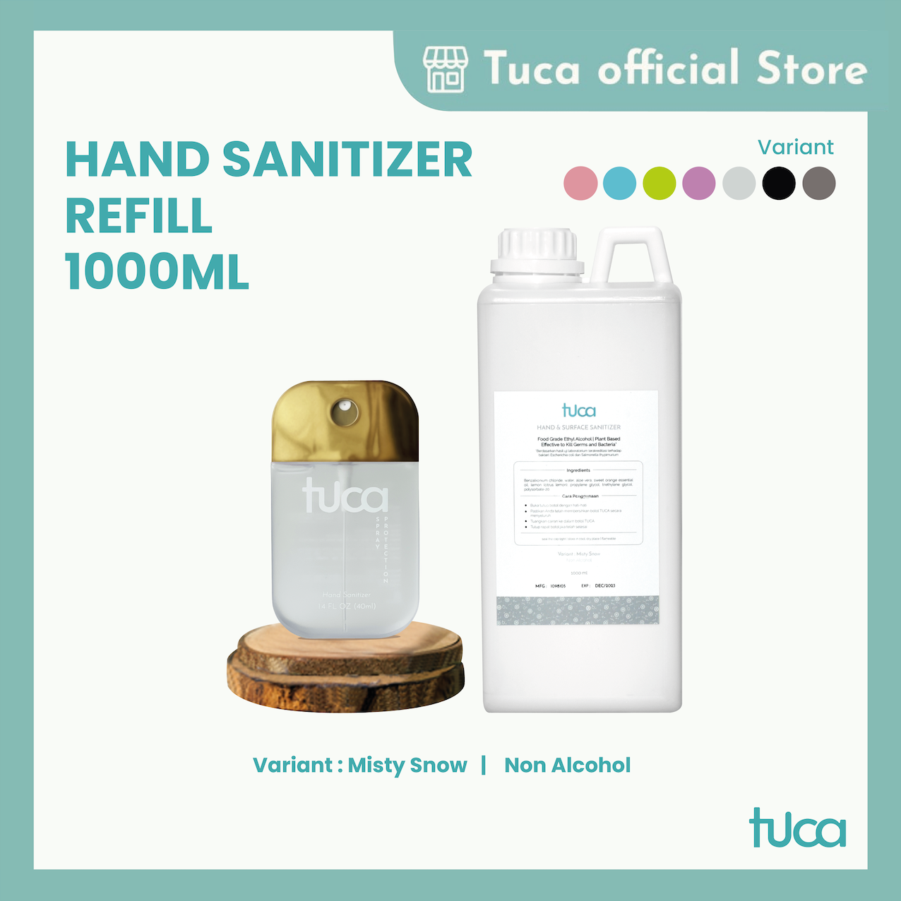 Tuca Cairan Refill Hand Sanitizer and Surface Sanitizer