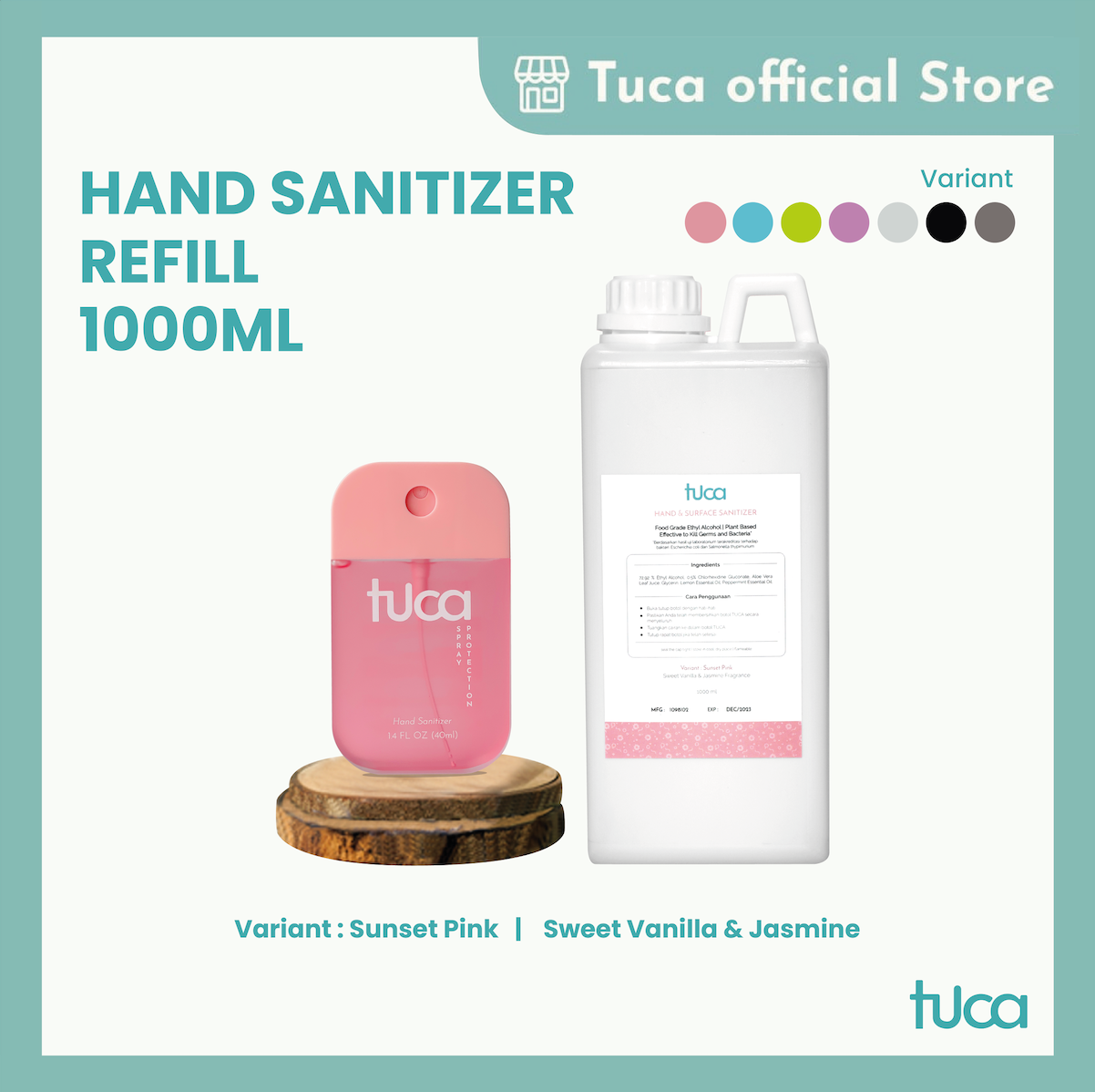 Tuca Cairan Refill Hand Sanitizer and Surface Sanitizer