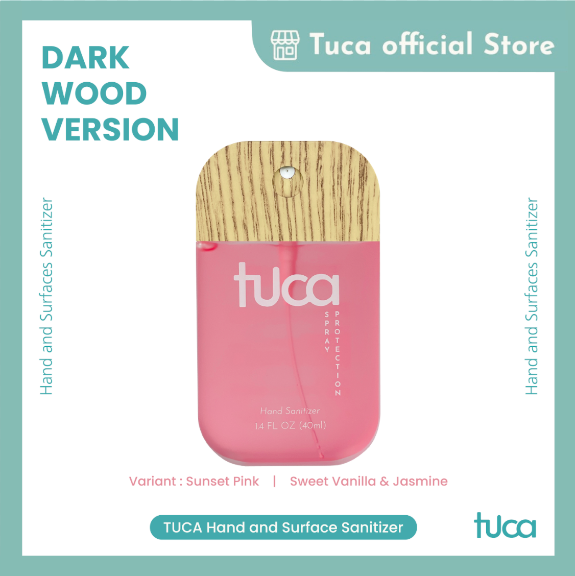 Tuca Wood Version - Hand Sanitizer and Surface Sanitizer Food Grade