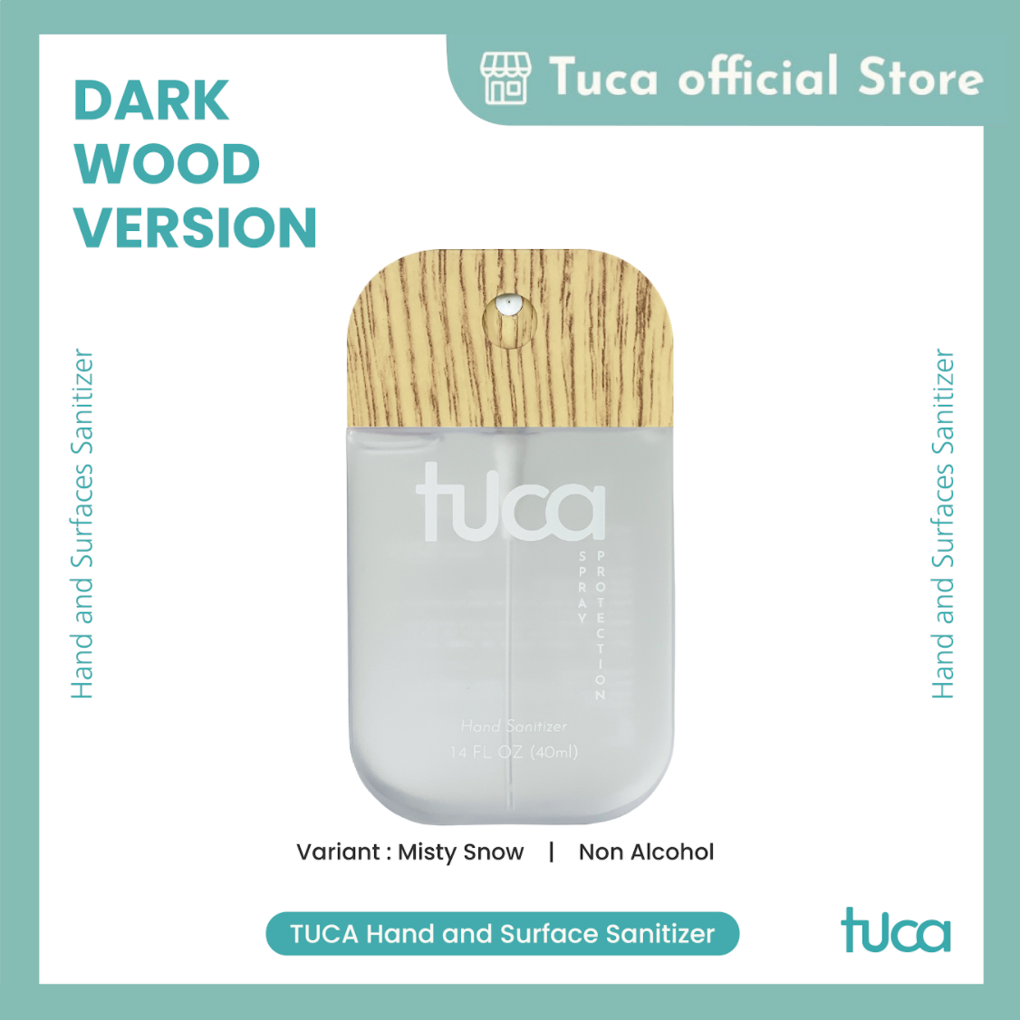 Tuca Wood Version - Hand Sanitizer and Surface Sanitizer Food Grade