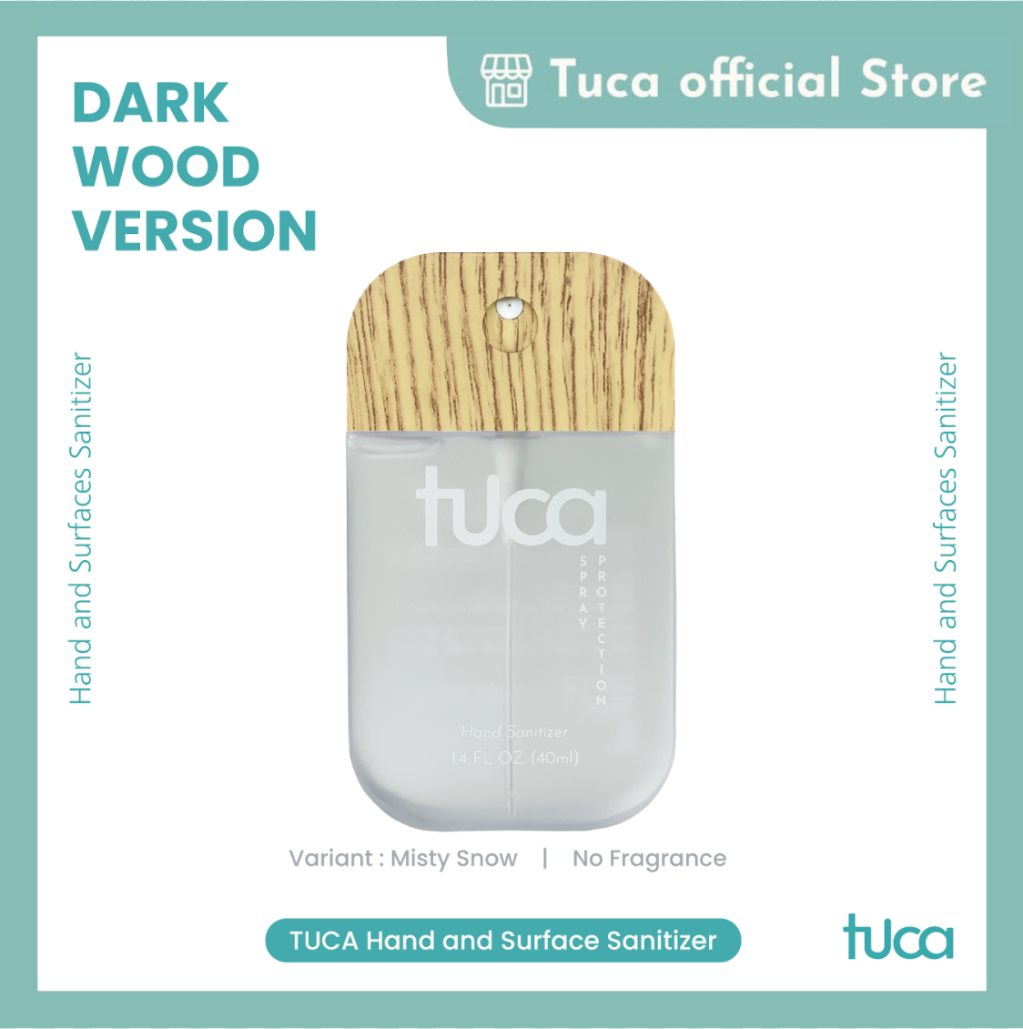 Tuca Wood Version - Hand Sanitizer and Surface Sanitizer Food Grade