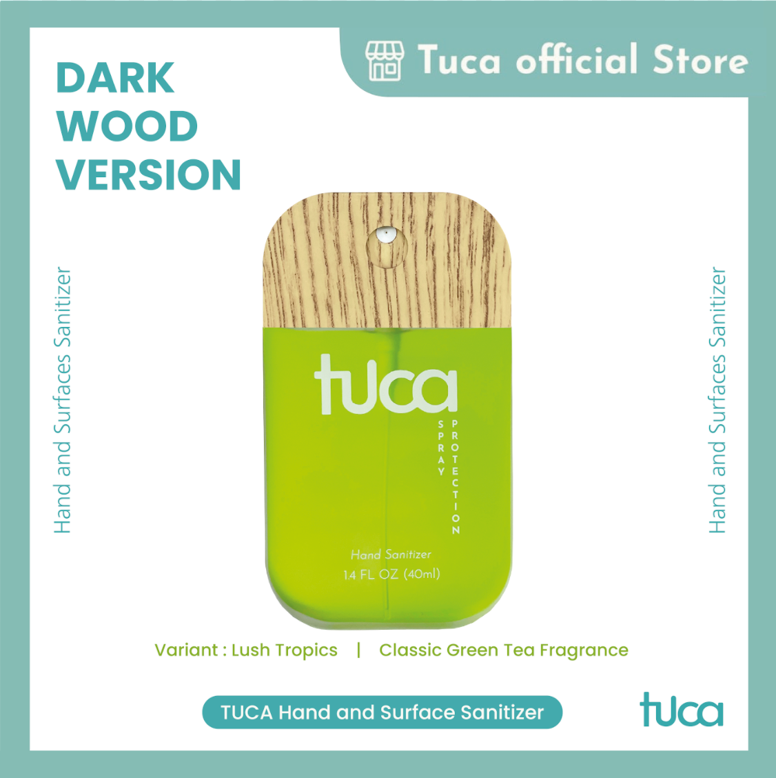 Tuca Wood Version - Hand Sanitizer and Surface Sanitizer Food Grade
