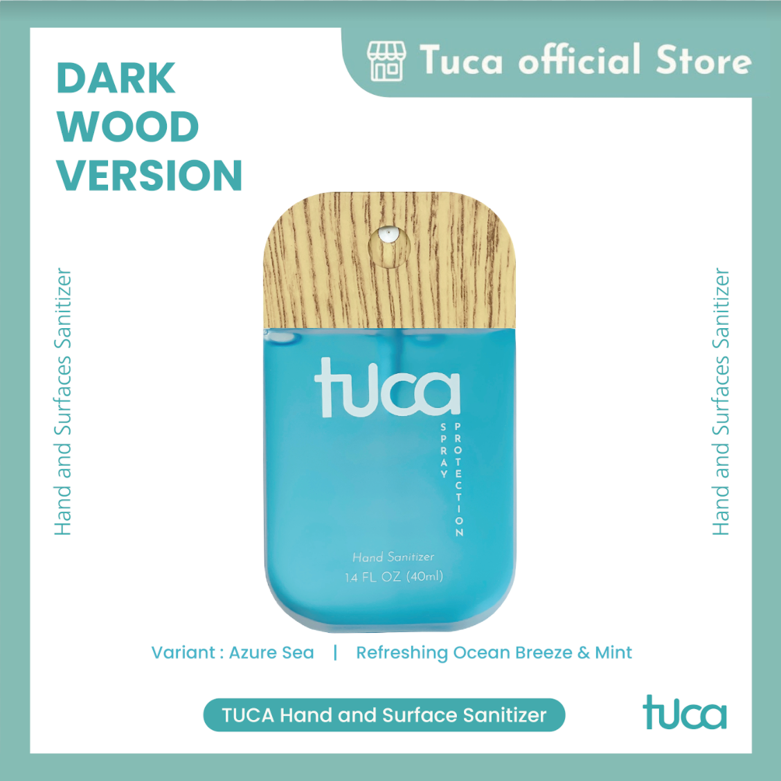 Tuca Wood Version - Hand Sanitizer and Surface Sanitizer Food Grade
