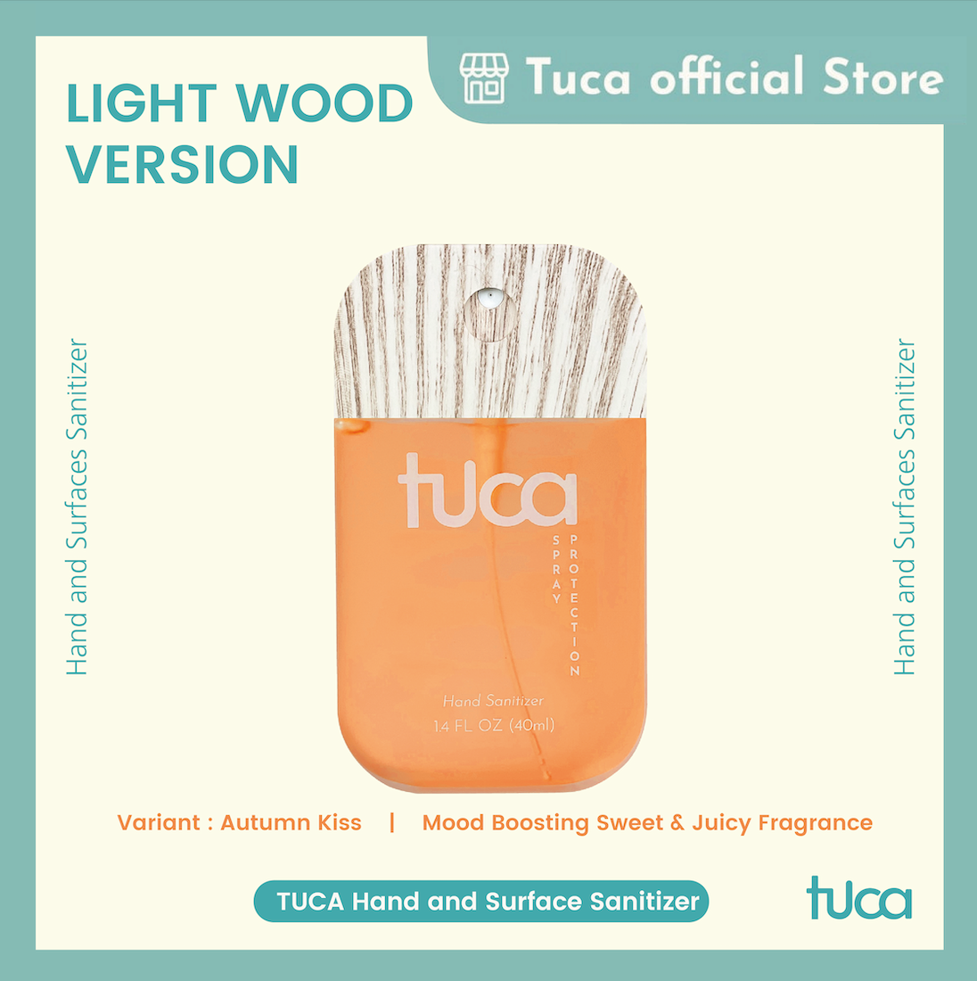 Tuca Limited Hand Sanitizer and Surface Sanitizer - Autumn Kiss - Food Grade Custom Sanitizer