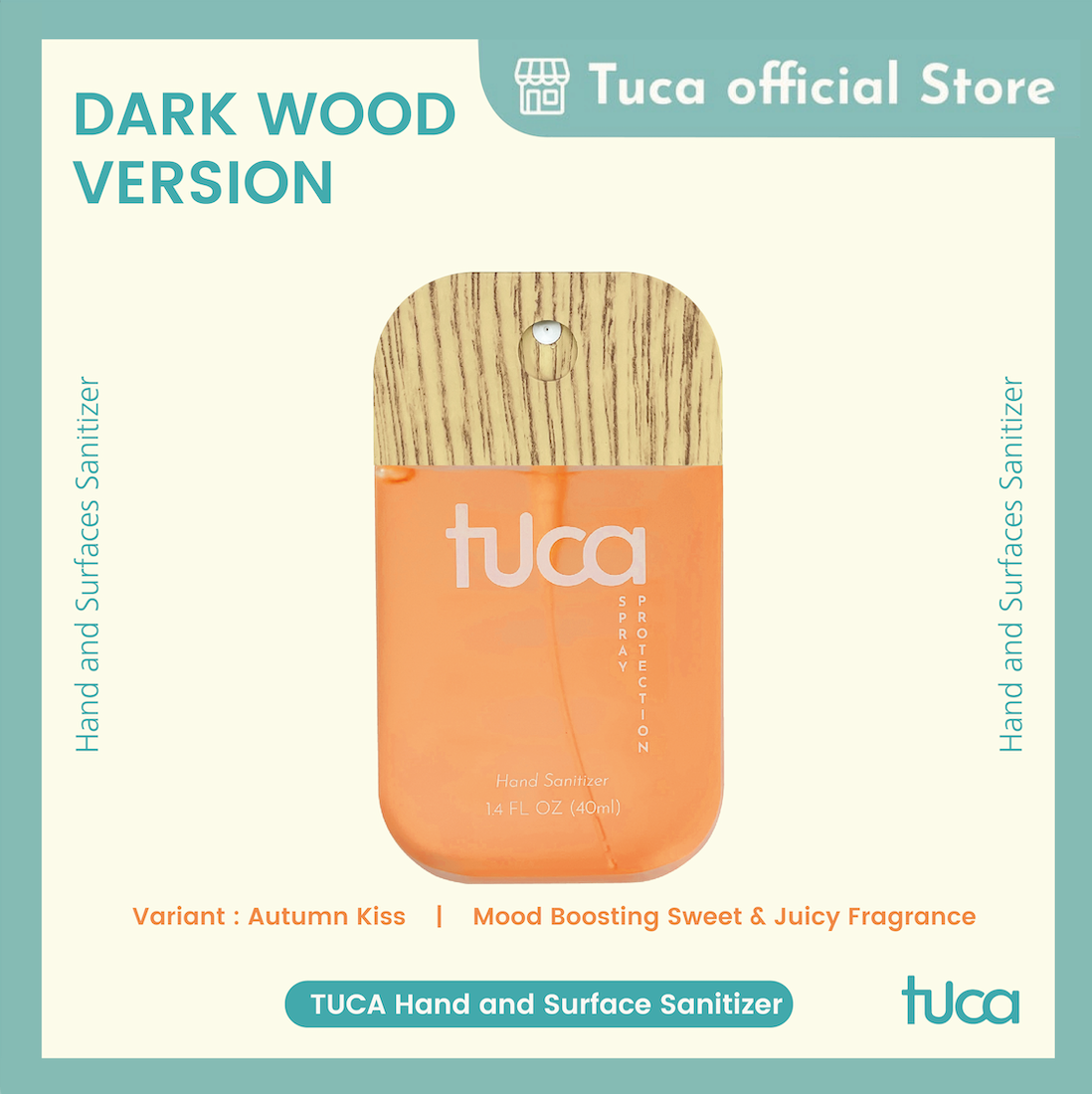 Tuca Limited Hand Sanitizer and Surface Sanitizer - Autumn Kiss - Food Grade Custom Sanitizer