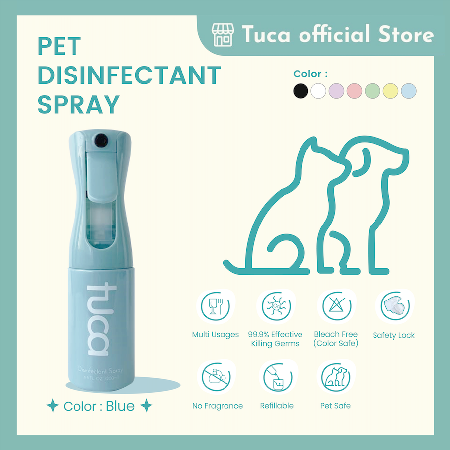Pet Disinfectant Antiseptik Spray Alcohol Free Aromatherapy Food Grade Tuca - Disinfektan Non Alkohol Aman untuk Hewan