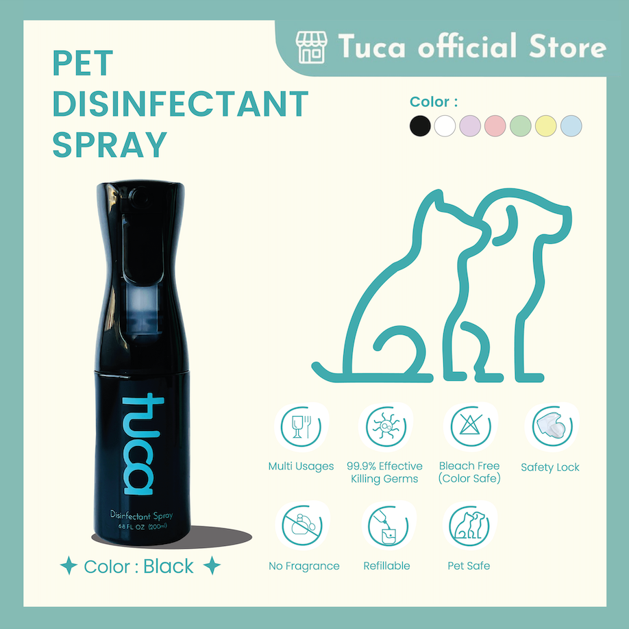 Pet Disinfectant Antiseptik Spray Alcohol Free Aromatherapy Food Grade Tuca - Disinfektan Non Alkohol Aman untuk Hewan