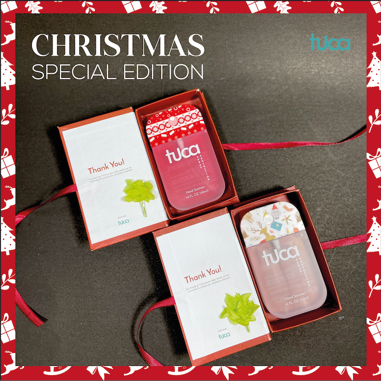 Tuca Christmas Special Design Hampers - Hand Sanitizer & Surface Sanitizer Gift Custom Sanitizer