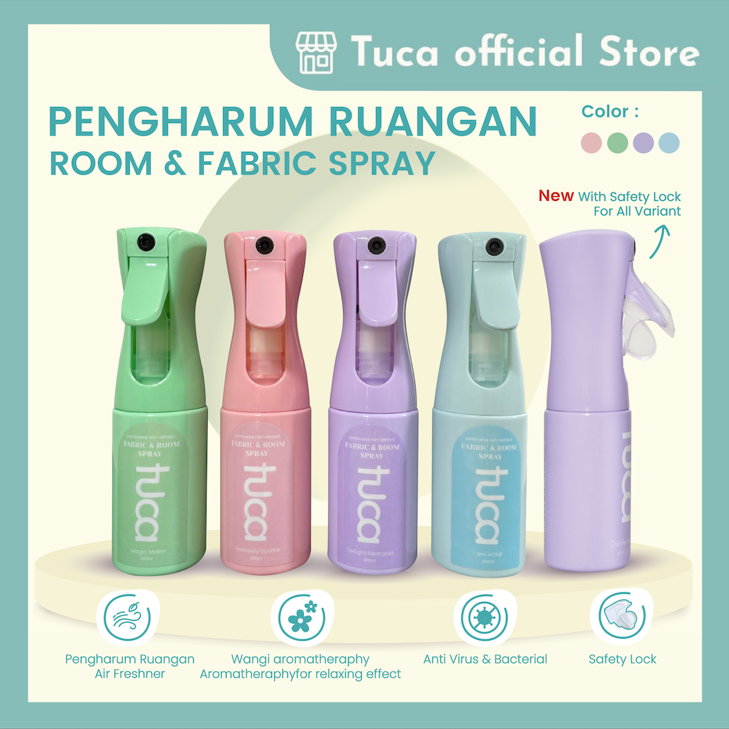 Pengharum Ruangan Room Spray and Fabric Spray Anti Bacterial Tuca - Pewangi Ruangan Linen Spray