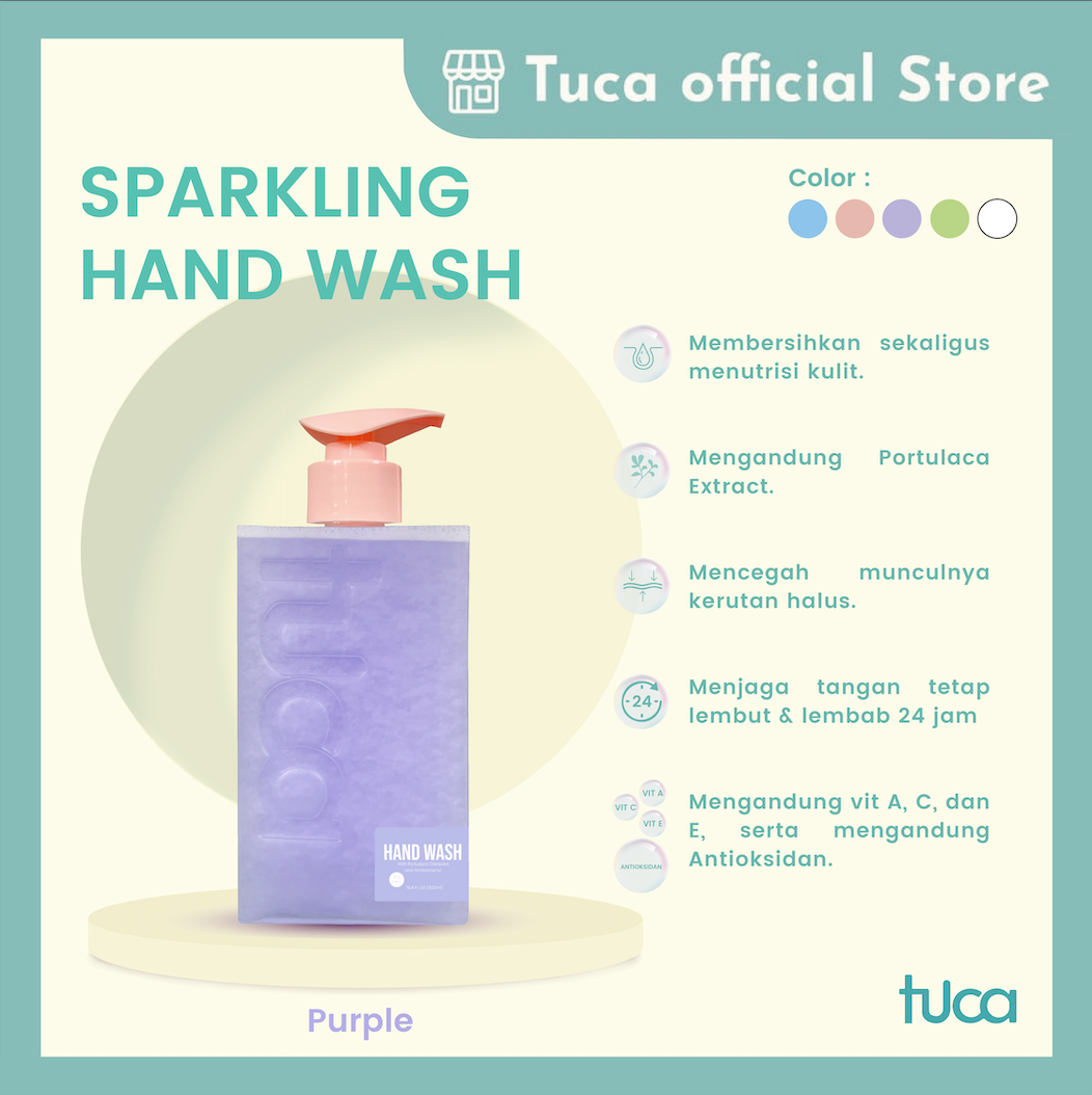 Sabun Cuci Tangan Tuca Sparkling Hand Wash Anti Bacterial
