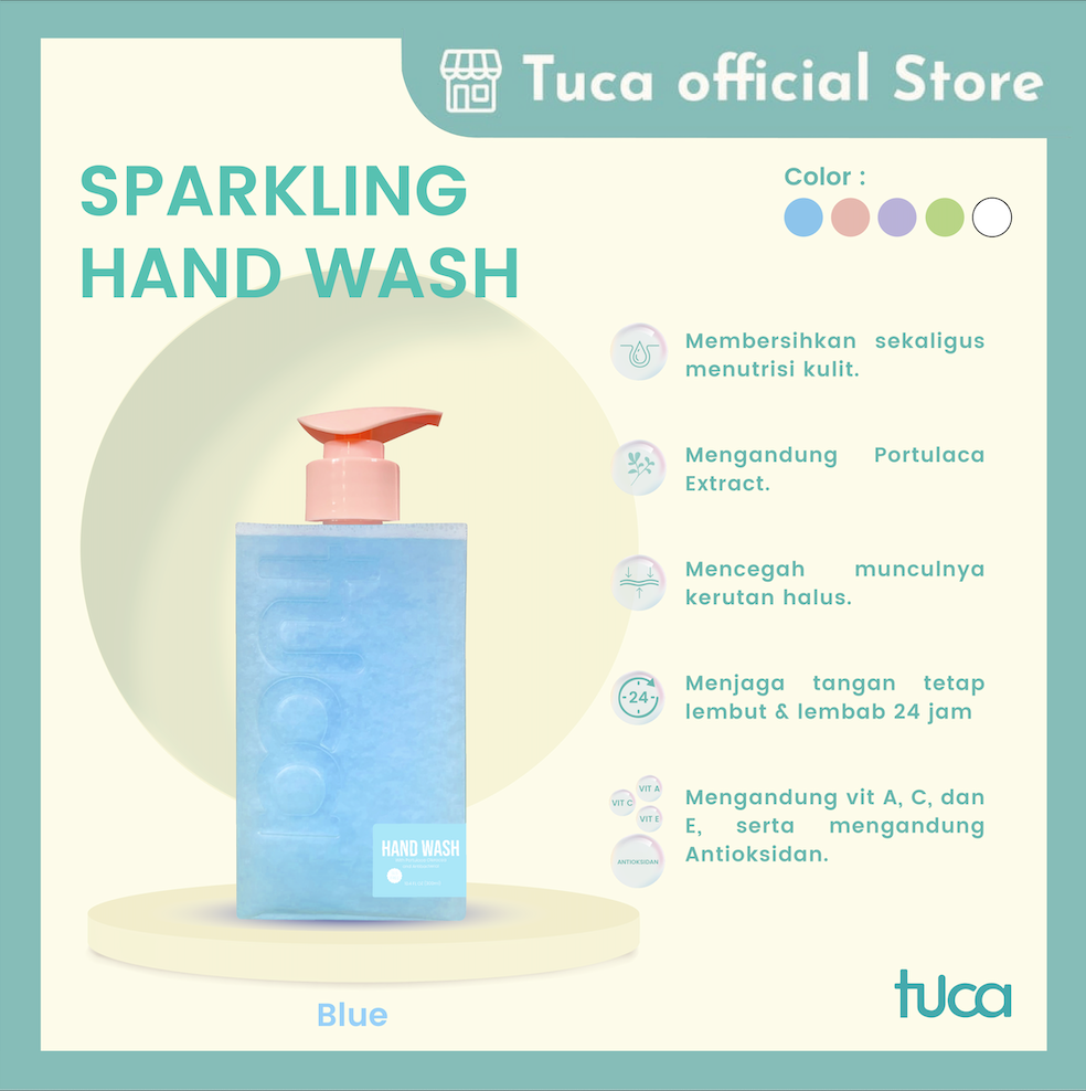 Sabun Cuci Tangan Tuca Sparkling Hand Wash Anti Bacterial