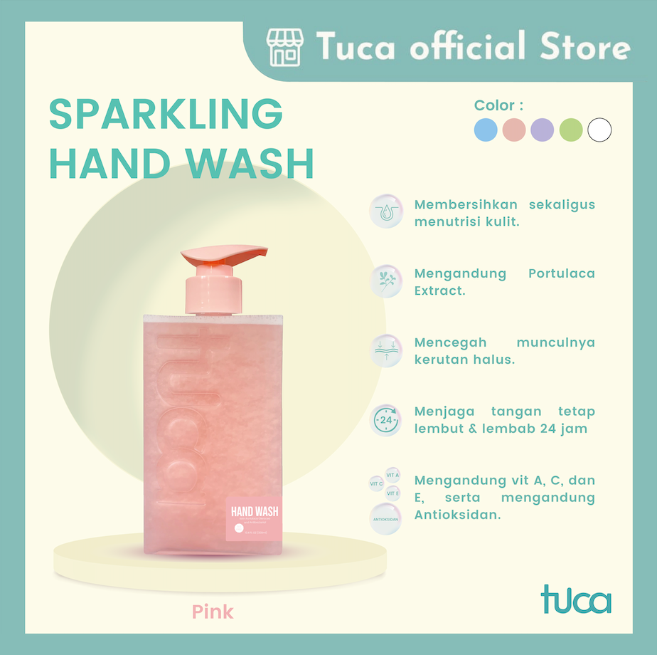 Sabun Cuci Tangan Tuca Sparkling Hand Wash Anti Bacterial