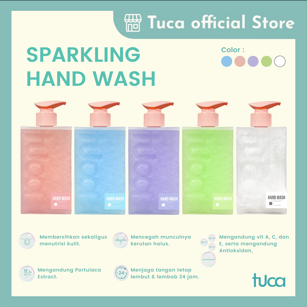 Sabun Cuci Tangan Tuca Sparkling Hand Wash Anti Bacterial