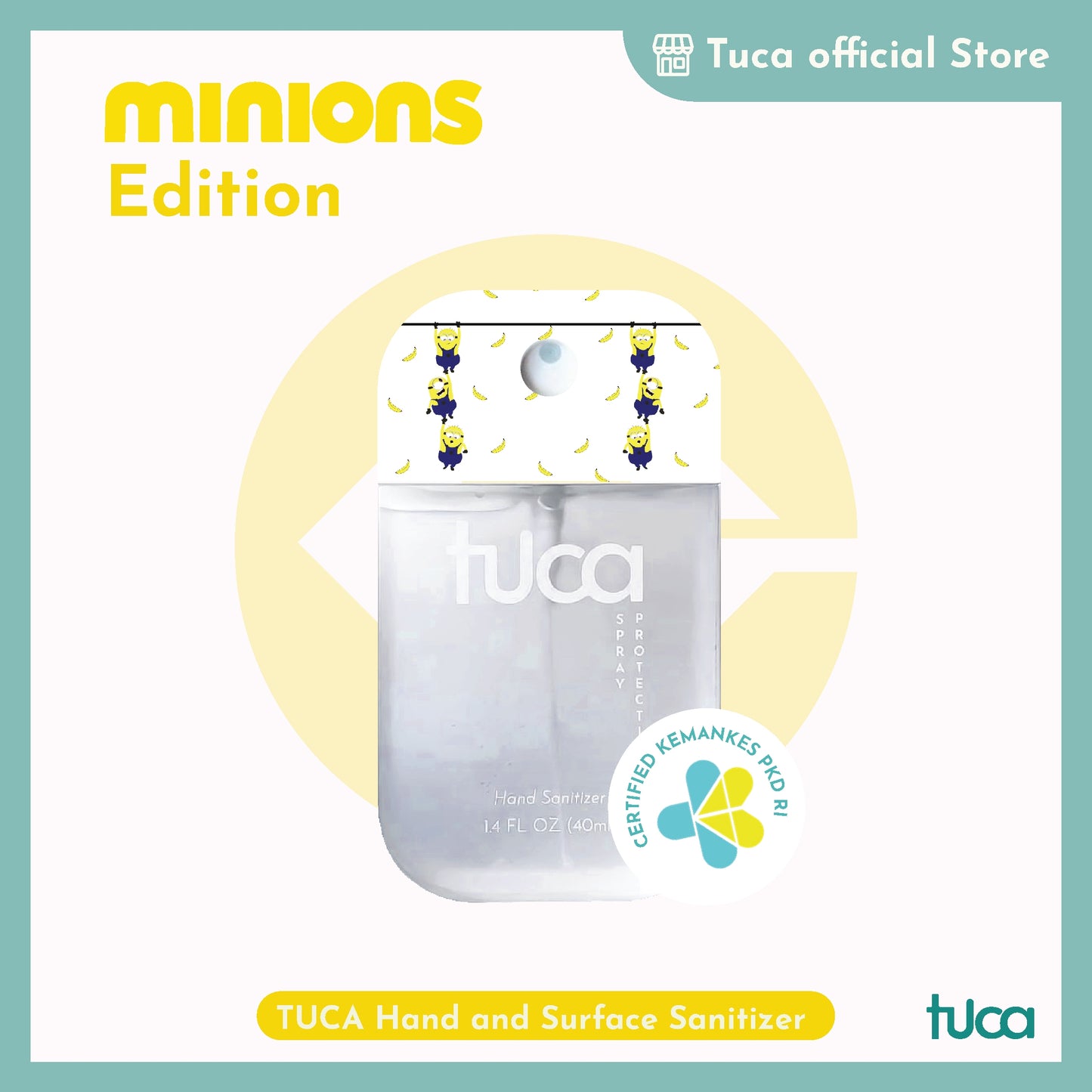Tuca Minions Karakter Special Design - Hand Sanitizer & Surface Sanitizer Gift Custom Sanitizer