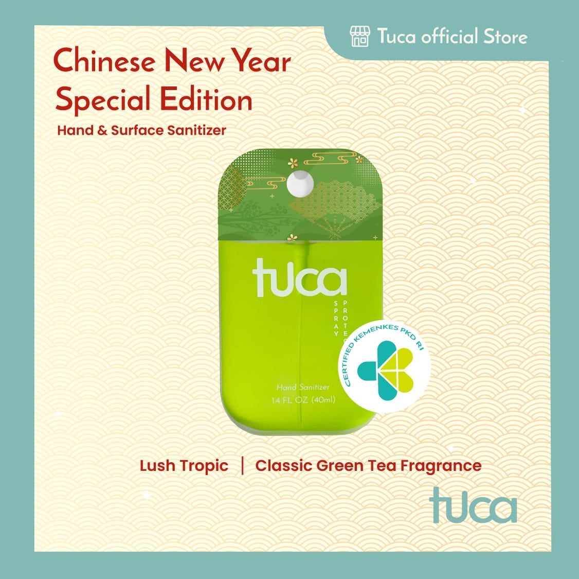 Tuca CNY Special Edition Hand Sanitizer & Surface Sanitizer Hampers - Food Grade Custom Spray