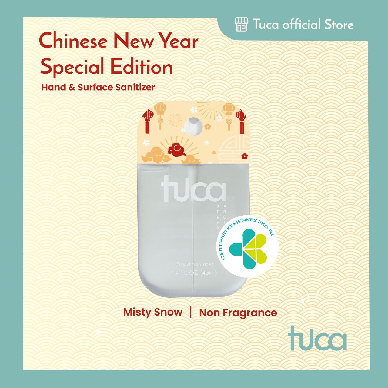 Tuca CNY Special Edition Hand Sanitizer & Surface Sanitizer Hampers - Food Grade Custom Spray