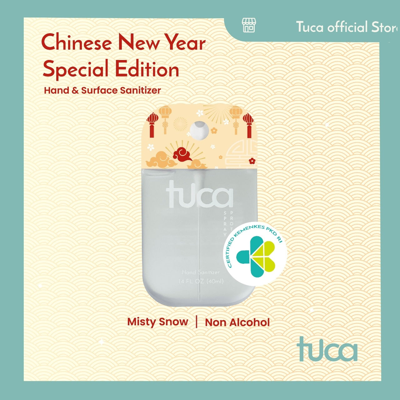 Tuca CNY Special Edition Hand Sanitizer & Surface Sanitizer Hampers - Food Grade Custom Spray