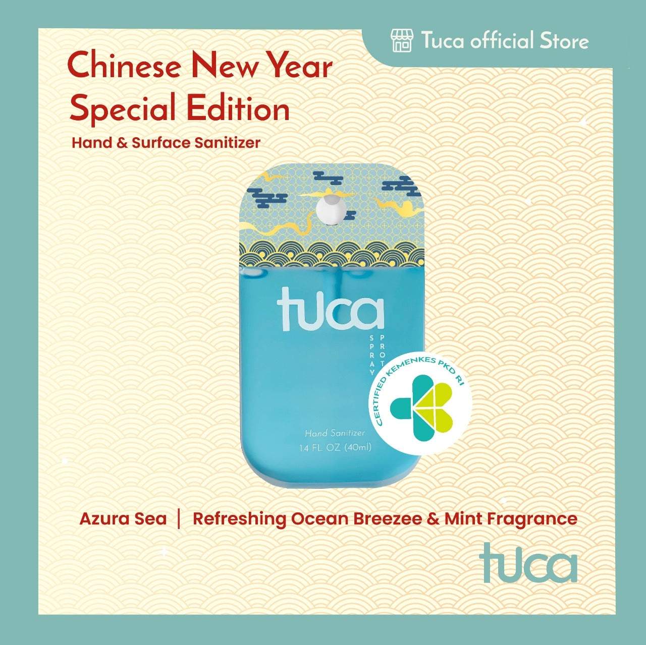 Tuca CNY Special Edition Hand Sanitizer & Surface Sanitizer Hampers - Food Grade Custom Spray